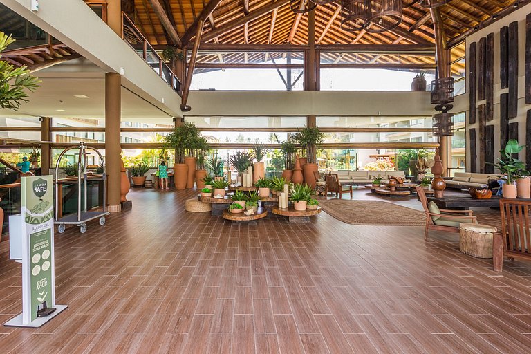 Lindo e confortável apartamento no La Fleur Polinésia Muro A