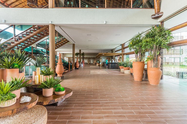 Lindo e confortável apartamento no La Fleur Polinésia Muro A