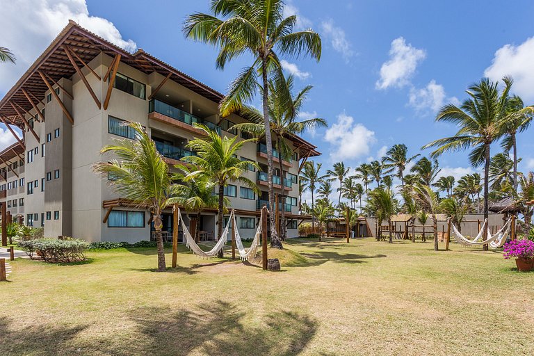 Lindo e confortável apartamento no La Fleur Polinésia Muro A