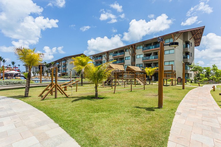 Lindo e confortável apartamento no La Fleur Polinésia Muro A