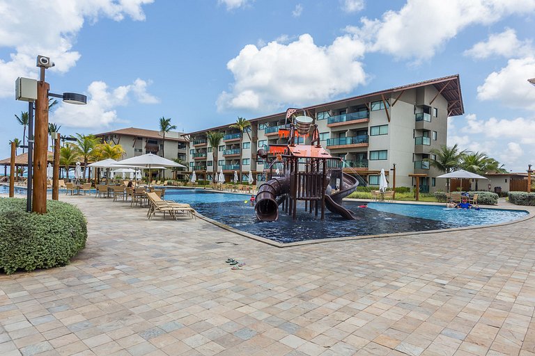 Lindo e confortável apartamento no La Fleur Polinésia Muro A