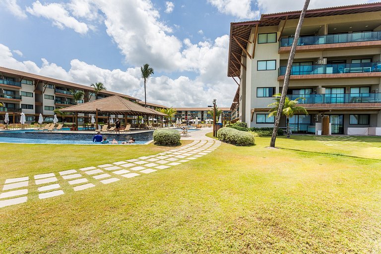Lindo e confortável apartamento no La Fleur Polinésia Muro A
