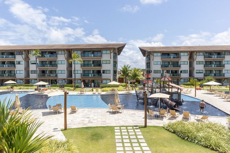 Lindo e confortável apartamento no La Fleur Polinésia Muro A