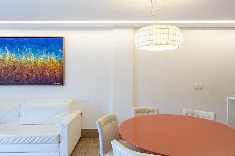 Lindo e confortável apartamento no La Fleur Polinésia Muro A