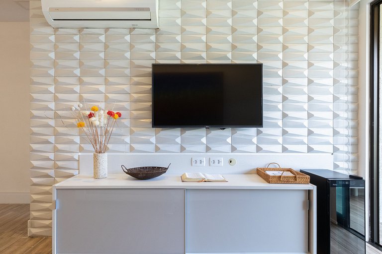 Lindo e confortável apartamento no La Fleur Polinésia Muro A
