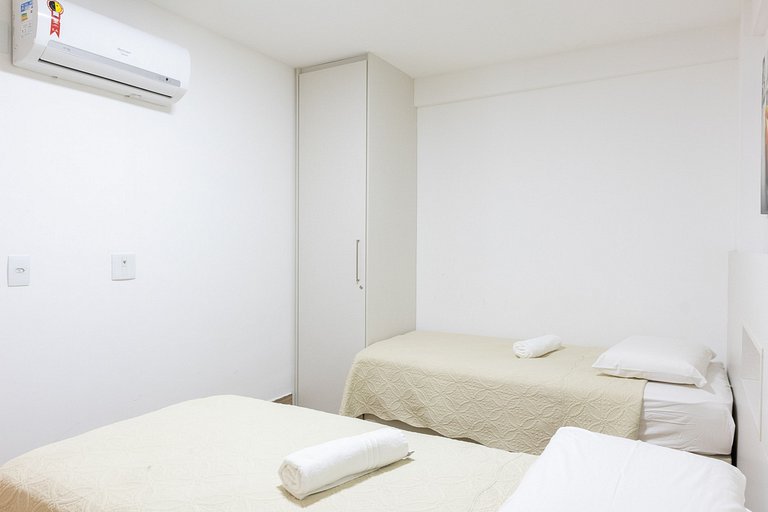 Lindo e confortável apartamento no La Fleur Polinésia Muro A