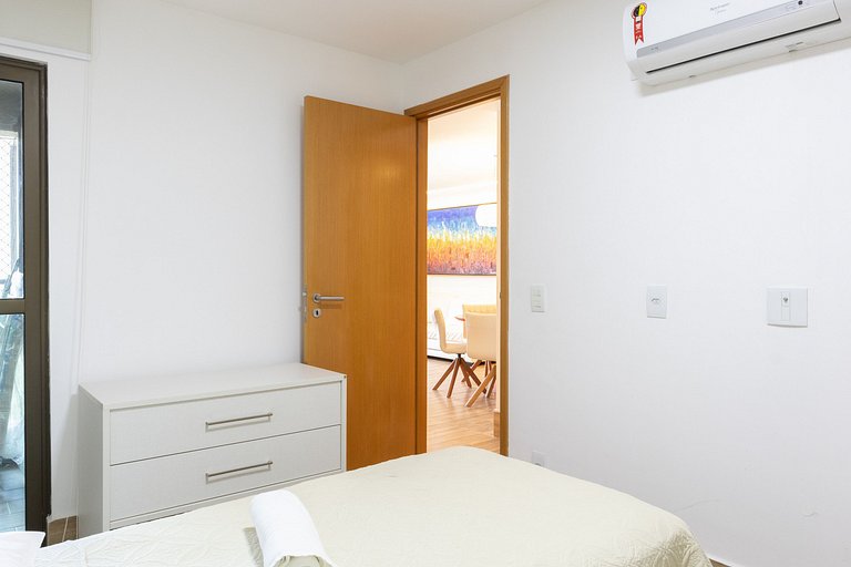 Lindo e confortável apartamento no La Fleur Polinésia Muro A