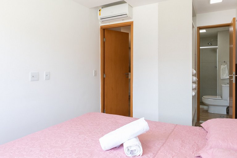 Lindo e confortável apartamento no La Fleur Polinésia Muro A