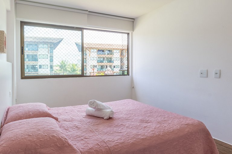 Lindo e confortável apartamento no La Fleur Polinésia Muro A