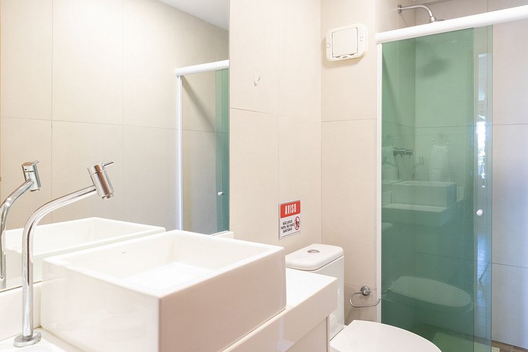 Lindo e confortável apartamento no La Fleur Polinésia Muro A