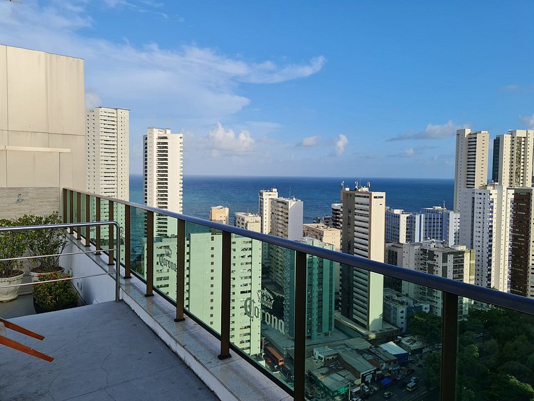 Confortável Flat em Boa Viagem com vista