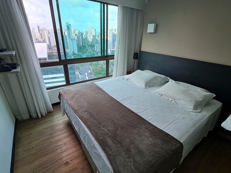 Lindo e confortável Flat em Boa Viagem com vista