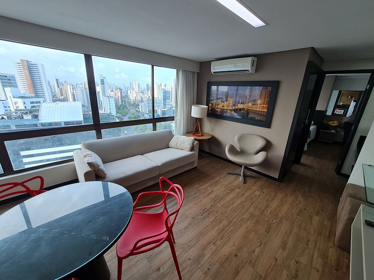 Lindo e confortável Flat em Boa Viagem com vista