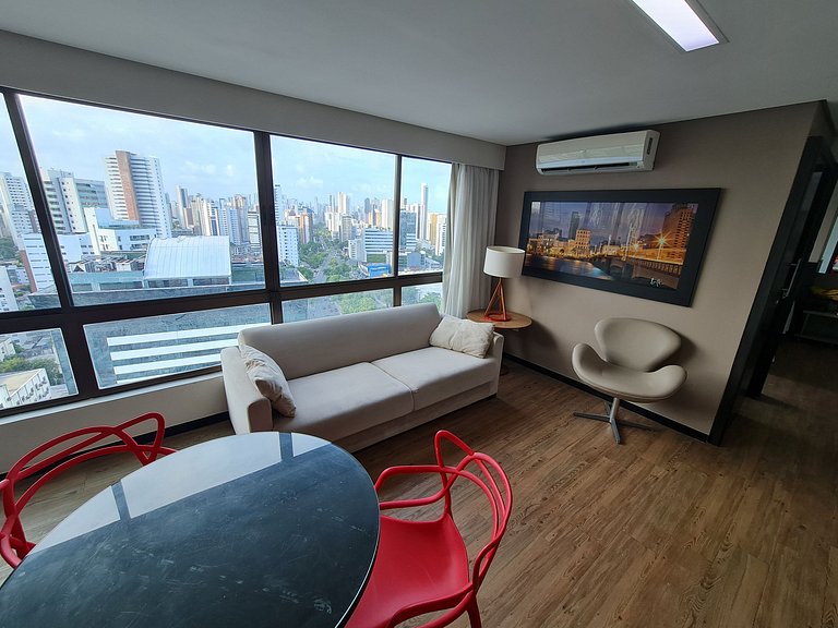 Lindo e confortável Flat em Boa Viagem com vista