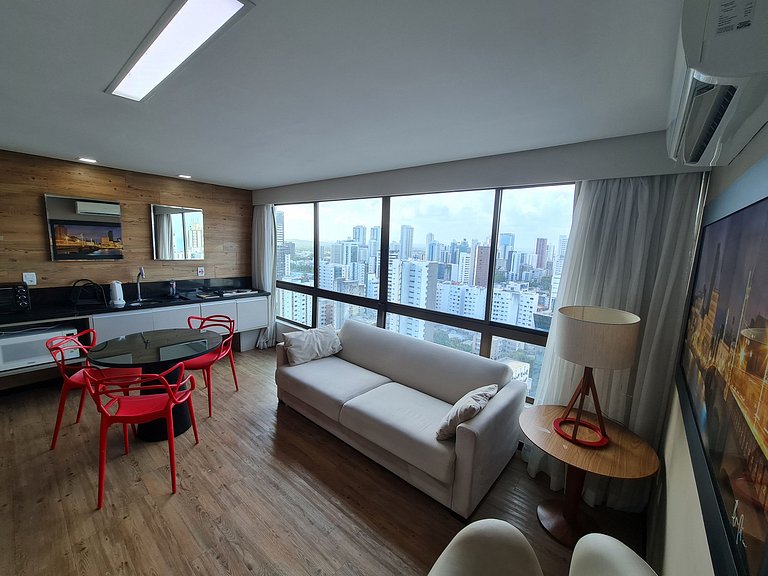 Lindo e confortável Flat em Boa Viagem com vista