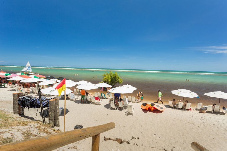 Praia Muro Alto paradisíaco, Flat de 2 quartos.