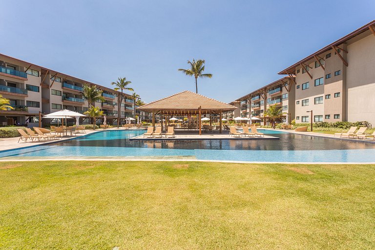 Praia Muro Alto paradisíaco, Flat de 2 quartos.