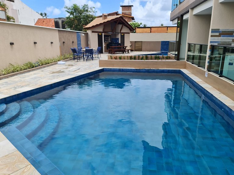 Encantador Flat perto da cativante Praia de Merepe