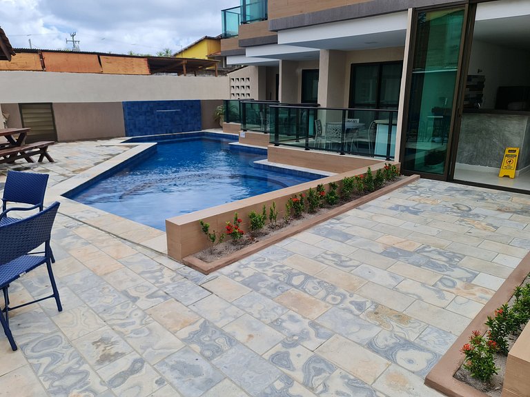 Encantador Flat perto da cativante Praia de Merepe